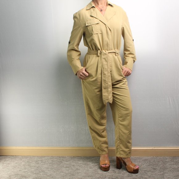 Who What Wear Jumpsuit with Pockets Size Women's Small Khaki Color - Picture 3 of 16